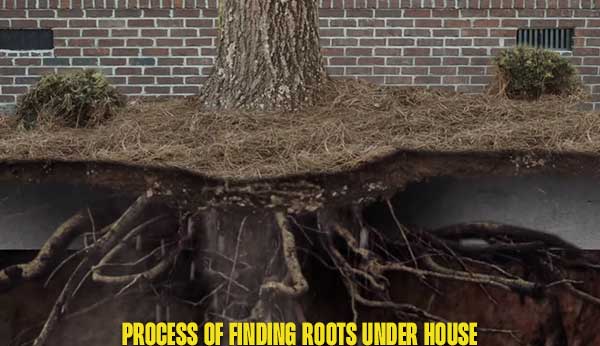 Process of finding roots under house