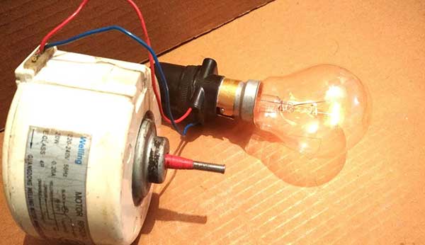 Steps to convert DC motor into a generator